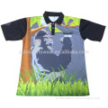 Cheap Microfiber Polyester Dye Sublimation Printing Dry Fit Soccer Polo T Shirt